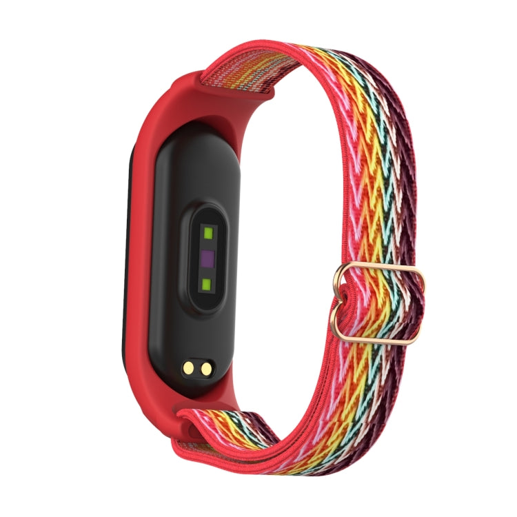 For Xiaomi Mi Band 6 / 5 / 4 / 3 Wavy Texture 8-shaped Buckle Watch Band(Rainbow) - Watch Bands by buy2fix | Online Shopping UK | buy2fix