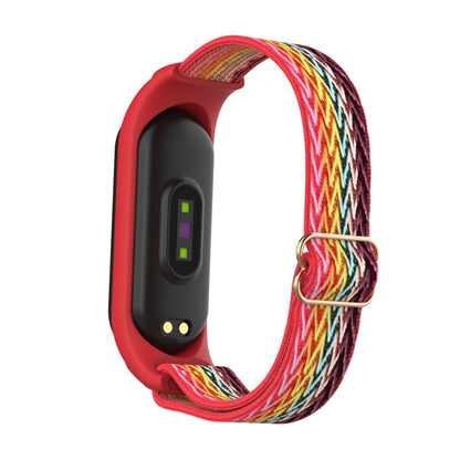 For Xiaomi Mi Band 6 / 5 / 4 / 3 Wavy Texture 8-shaped Buckle Watch Band(Rainbow) - Watch Bands by buy2fix | Online Shopping UK | buy2fix