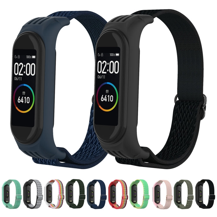 For Xiaomi Mi Band 6 / 5 / 4 / 3 Wavy Texture 8-shaped Buckle Watch Band(Rainbow) - Watch Bands by buy2fix | Online Shopping UK | buy2fix