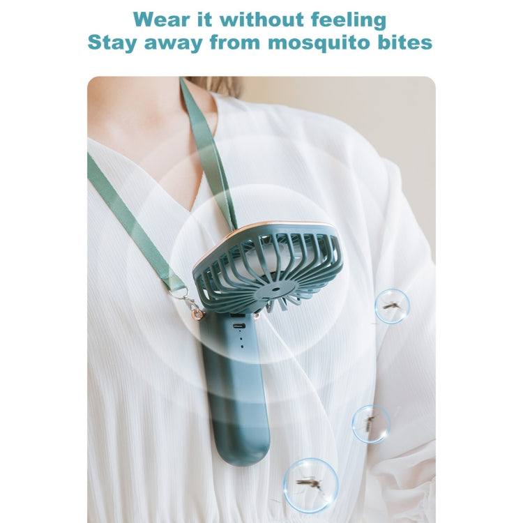 WT-TX6 Portable Foldable USB Charging Mosquito Repellent Handheld Electric Fan, 3 Speed Control(White) - Electric Fans by buy2fix | Online Shopping UK | buy2fix