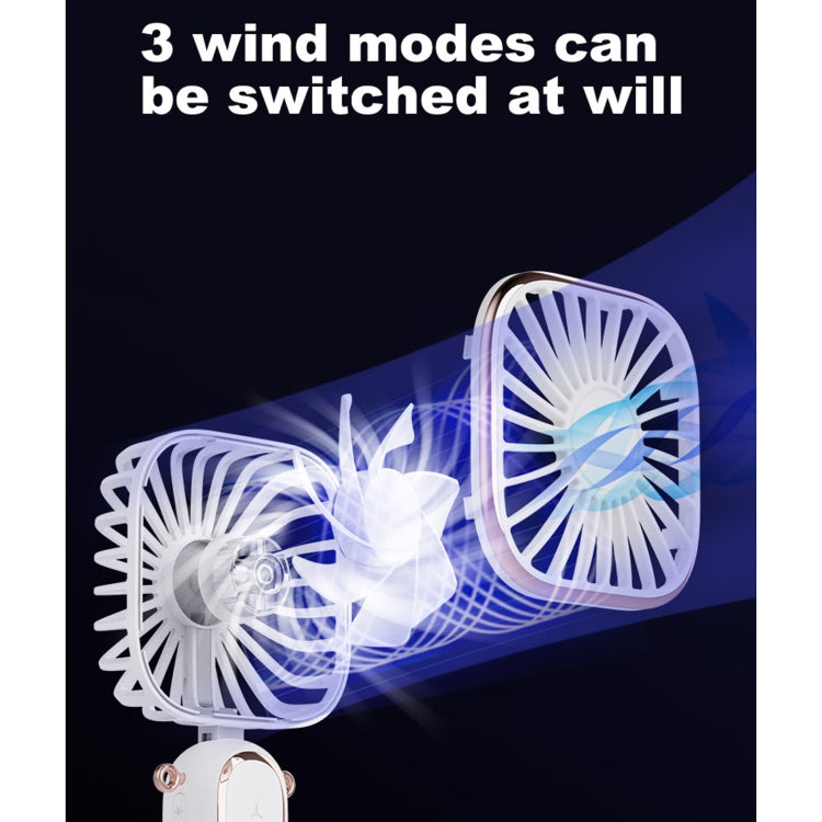 WT-TX6 Portable Foldable USB Charging Mosquito Repellent Handheld Electric Fan, 3 Speed Control(White) - Electric Fans by buy2fix | Online Shopping UK | buy2fix