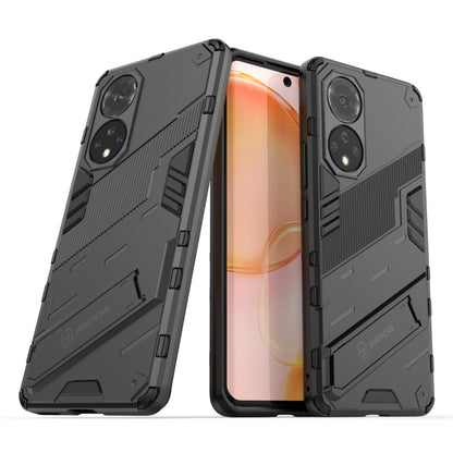 For Honor 50 Punk Armor 2 in 1 PC + TPU Shockproof Case with Invisible Holder(Black) - Honor Cases by buy2fix | Online Shopping UK | buy2fix