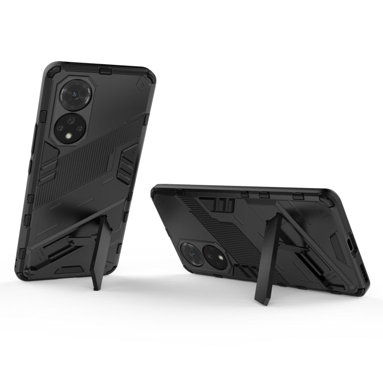 For Honor 50 Punk Armor 2 in 1 PC + TPU Shockproof Case with Invisible Holder(Black) - Honor Cases by buy2fix | Online Shopping UK | buy2fix