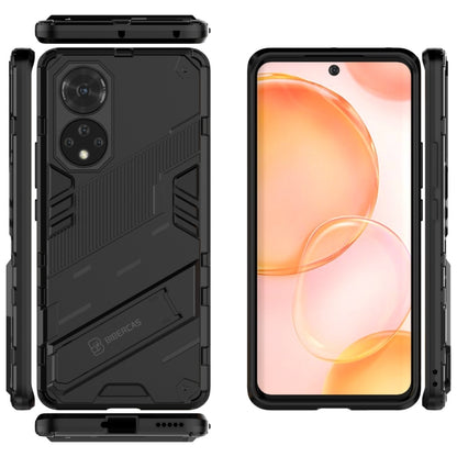 For Honor 50 Punk Armor 2 in 1 PC + TPU Shockproof Case with Invisible Holder(Black) - Honor Cases by buy2fix | Online Shopping UK | buy2fix