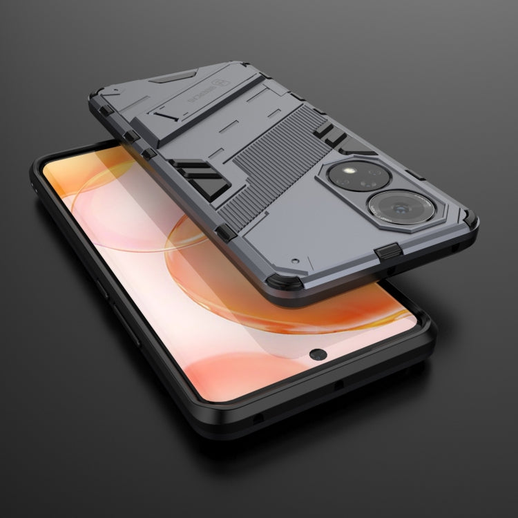 For Honor 50 Punk Armor 2 in 1 PC + TPU Shockproof Case with Invisible Holder(Grey) - Honor Cases by buy2fix | Online Shopping UK | buy2fix
