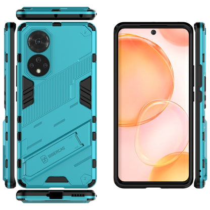 For Honor 50 Punk Armor 2 in 1 PC + TPU Shockproof Case with Invisible Holder(Blue) - Honor Cases by buy2fix | Online Shopping UK | buy2fix