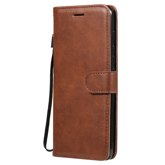 For Motorola Moto G50 Solid Color Horizontal Flip Protective Leather Case with Holder & Card Slots & Wallet & Photo Frame & Lanyard(Brown) - Motorola Cases by buy2fix | Online Shopping UK | buy2fix