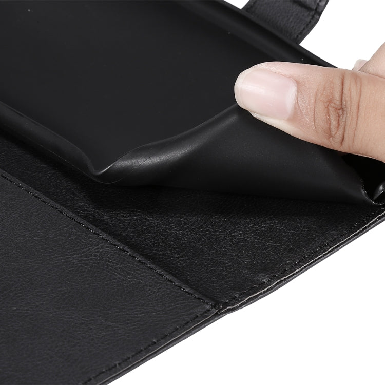 For Motorola Moto E7 Power Solid Color Horizontal Flip Protective Leather Case with Holder & Card Slots & Wallet & Photo Frame & Lanyard(Black) - Motorola Cases by buy2fix | Online Shopping UK | buy2fix