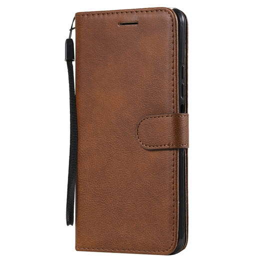 For Xiaomi Mi 11 Lite Solid Color Horizontal Flip Protective Leather Case with Holder & Card Slots & Wallet & Photo Frame & Lanyard(Brown) - Xiaomi Cases by buy2fix | Online Shopping UK | buy2fix