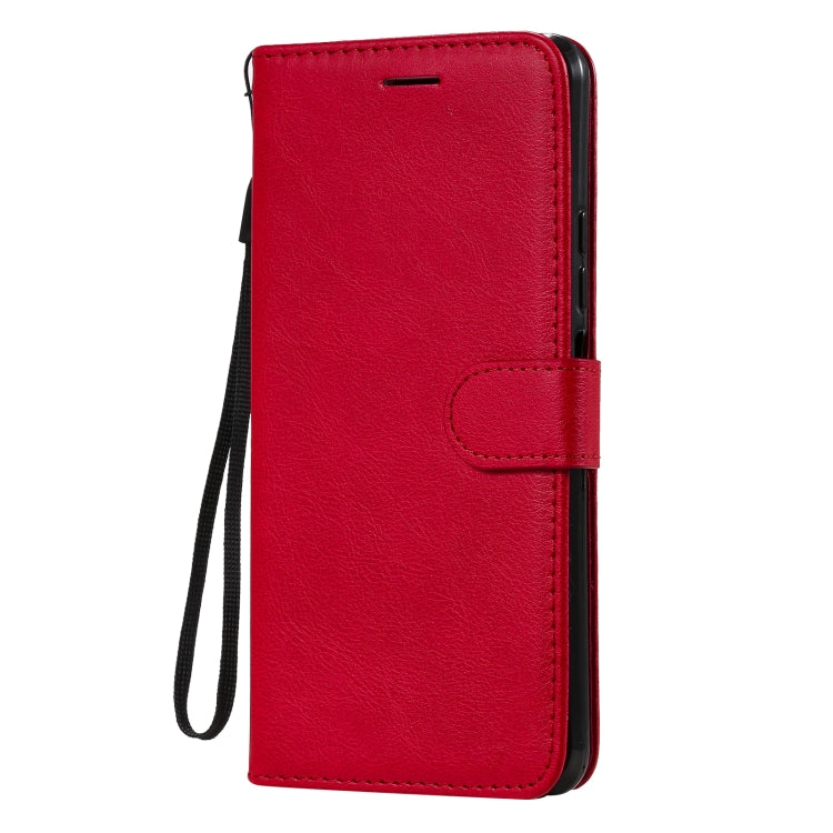 For Xiaomi Mi 11 Lite Solid Color Horizontal Flip Protective Leather Case with Holder & Card Slots & Wallet & Photo Frame & Lanyard(Red) - Xiaomi Cases by buy2fix | Online Shopping UK | buy2fix
