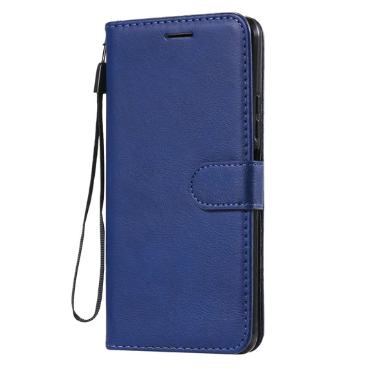For Xiaomi Mi 11 Lite Solid Color Horizontal Flip Protective Leather Case with Holder & Card Slots & Wallet & Photo Frame & Lanyard(Blue) - Xiaomi Cases by buy2fix | Online Shopping UK | buy2fix