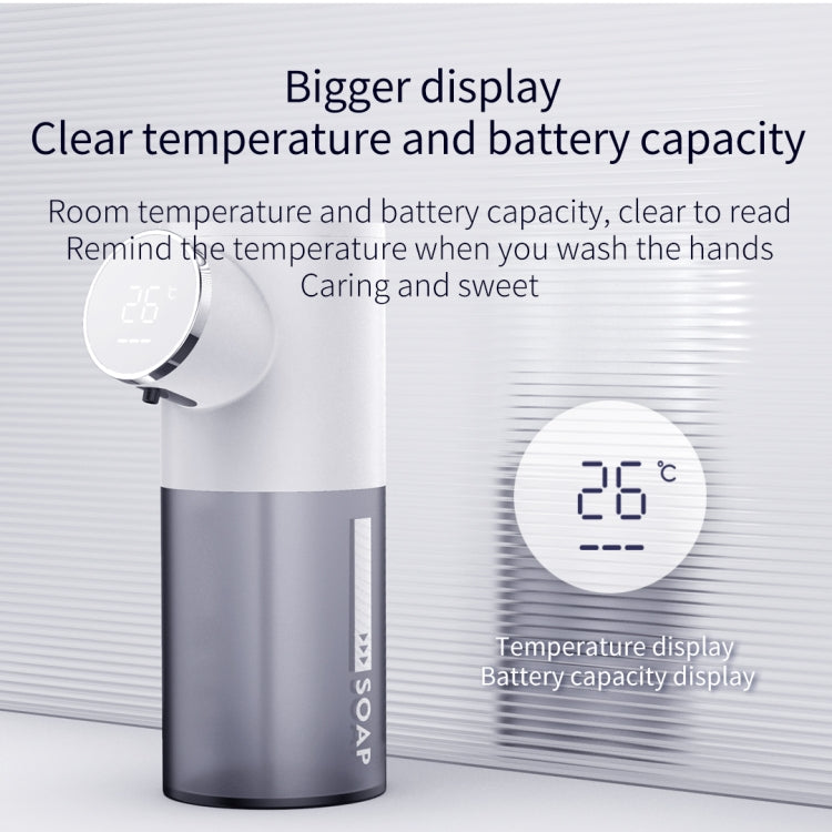 D101 Automatic Soap Dispenser with Charge Display, Water Tank Capacity: 320ml(White) - Soap Dispenser by buy2fix | Online Shopping UK | buy2fix