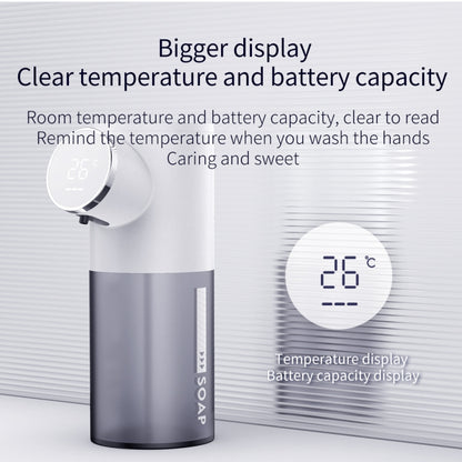D101 Automatic Soap Dispenser with Charge Display, Water Tank Capacity: 320ml(White) - Soap Dispenser by buy2fix | Online Shopping UK | buy2fix