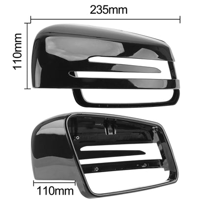 Car Reversing Rearview Mirror Housing for Mercedes-Benz W204 / W212, Style:Right Side(Bright Black) by buy2fix