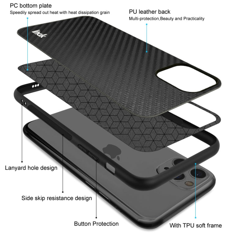 For Asus ROG Phone 5 IMAK LX-5 Series PC + TPU Protective Case with Screen Protector(Cross Texture) - ASUS Cases by imak | Online Shopping UK | buy2fix