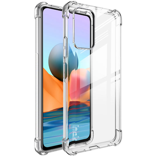 For Xiaomi Redmi Note 10 Pro Overseas Version IMAK All-inclusive Shockproof Airbag TPU Case with Screen Protector(Transparent) - Xiaomi Cases by imak | Online Shopping UK | buy2fix
