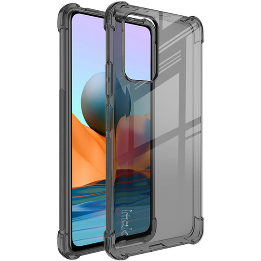 For Xiaomi Redmi Note 10 Pro Overseas Version IMAK All-inclusive Shockproof Airbag TPU Case with Screen Protector(Transparent Black) - Xiaomi Cases by imak | Online Shopping UK | buy2fix