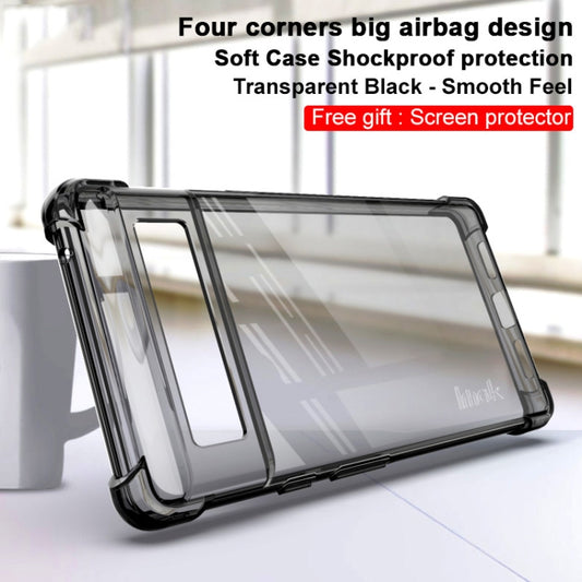 For Google Pixel 6 IMAK All-inclusive Shockproof Airbag TPU Case with Screen Protector(Transparent Black) - Google Cases by imak | Online Shopping UK | buy2fix