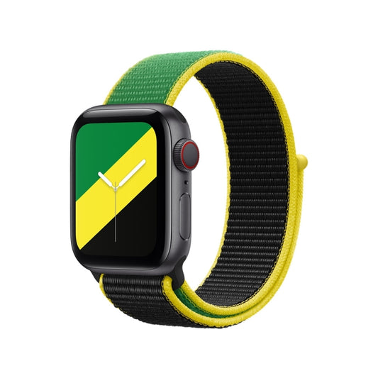 International Series Loopback Watch Bands For Apple Watch Ultra 49mm&Watch Ultra 2 49mm / Series 9&8&7 45mm / SE 3&SE 2&6&SE&5&4 44mm / 3&2&1 42mm(Jamaica) by buy2fix