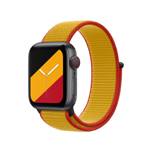 International Series Loopback Watch Bands For Apple Watch Series 9&8&7 41mm / SE 3&SE 2&6&SE&5&4 40mm / 3&2&1 38mm(Belgium) by buy2fix