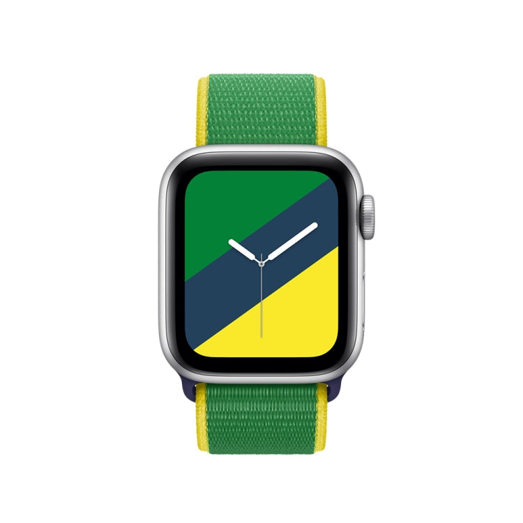 International Series Loopback Watch Bands For Apple Watch Series 9&8&7 41mm / SE 3&SE 2&6&SE&5&4 40mm / 3&2&1 38mm(Brazil) by buy2fix