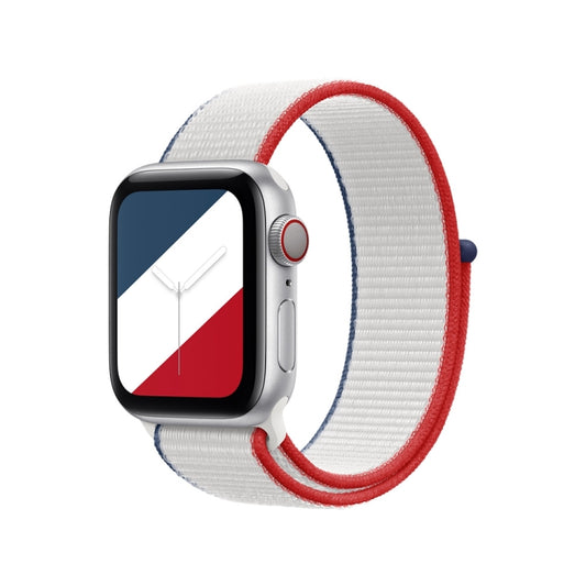 International Series Loopback Watch Bands For Apple Watch Series 9&8&7 41mm / SE 3&SE 2&6&SE&5&4 40mm / 3&2&1 38mm(France) by buy2fix