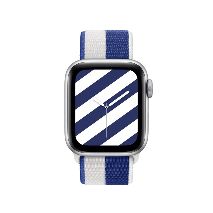 International Series Loopback Watch Bands For Apple Watch Series 9&8&7 41mm / SE 3&SE 2&6&SE&5&4 40mm / 3&2&1 38mm(Greece) - Watch Bands by buy2fix | Online Shopping UK | buy2fix