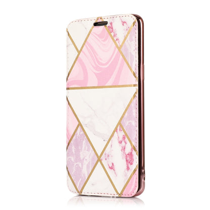 For Samsung Galaxy S9 Bronzing Plating PU + TPU Horizontal Flip Leather Case with Holder & Card Slot(Pink White) by buy2fix