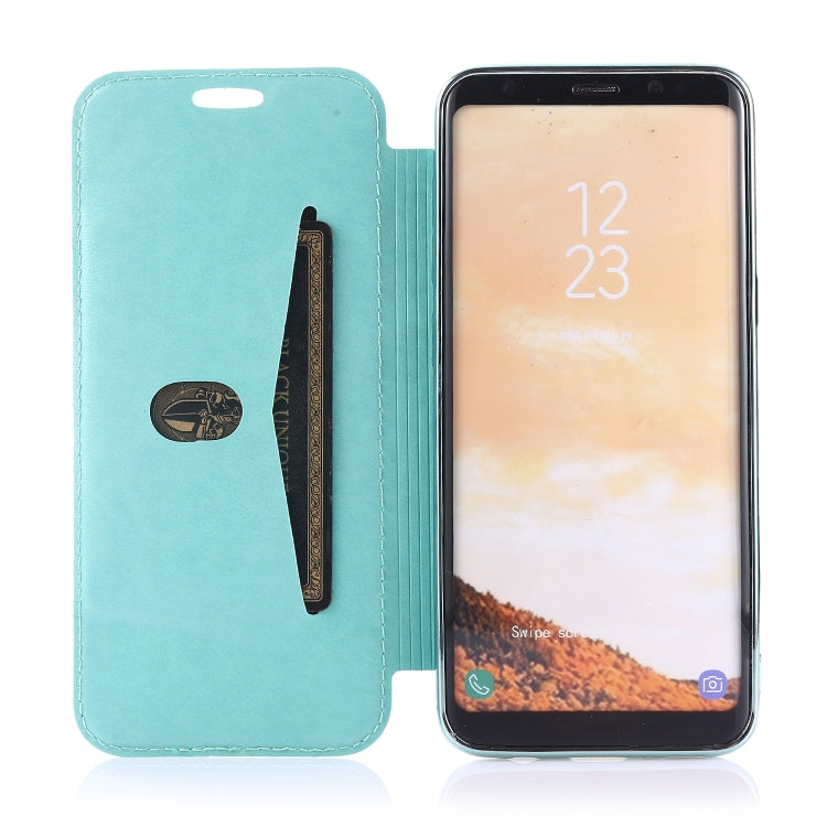 For Samsung Galaxy S8 Bronzing Plating PU + TPU Horizontal Flip Leather Case with Holder & Card Slot(Green) by buy2fix