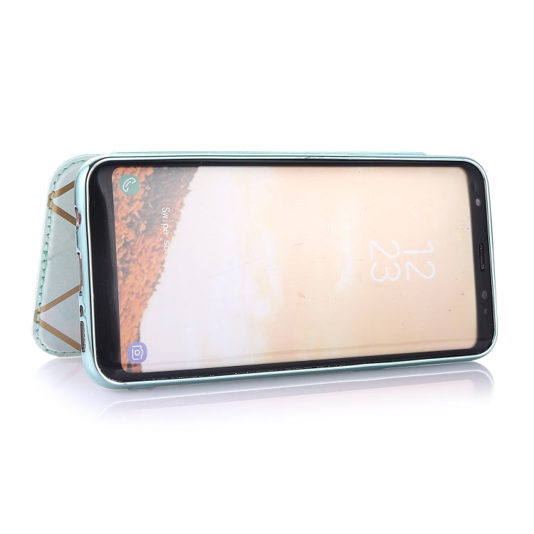 For Samsung Galaxy S8 Bronzing Plating PU + TPU Horizontal Flip Leather Case with Holder & Card Slot(Green) by buy2fix