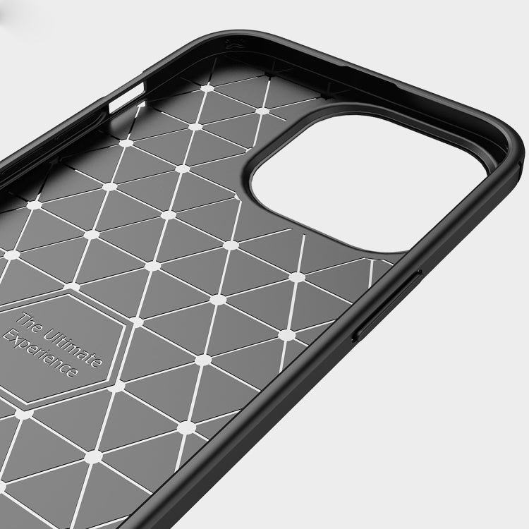 For iPhone 13 Pro Brushed Texture Carbon Fiber TPU Case (Black) - iPhone 13 Pro Cases by buy2fix | Online Shopping UK | buy2fix