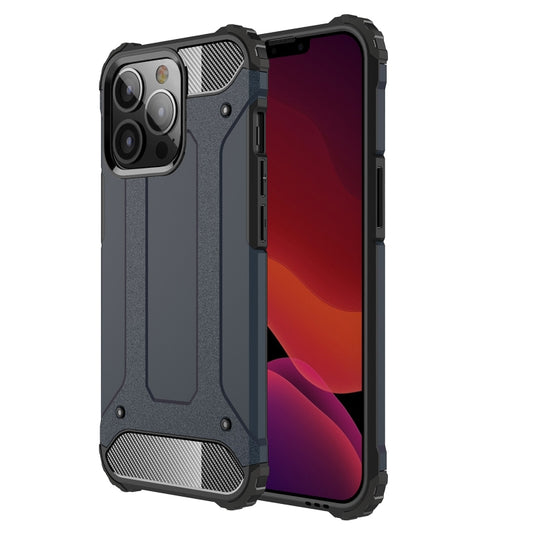 For iPhone 13 Pro Max Magic Armor TPU + PC Combination Case (Navy Blue) by buy2fix
