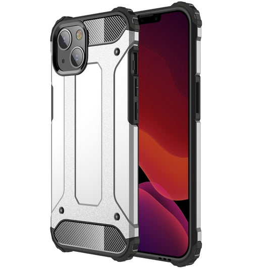 For iPhone 13 Magic Armor TPU + PC Combination Case(Silver) - iPhone 13 Cases by buy2fix | Online Shopping UK | buy2fix