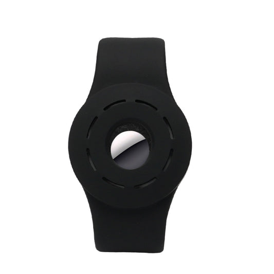 Anti-scratch Shockproof Silicone Bracelet Strap Protective Cover Case For AirTag(Black) - Other by buy2fix | Online Shopping UK | buy2fix