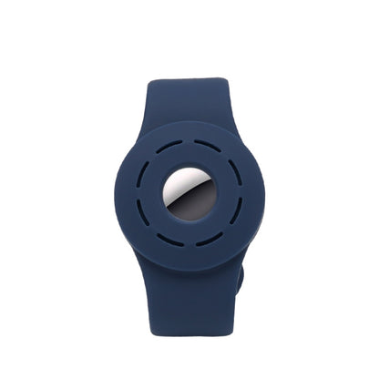 Anti-scratch Shockproof Silicone Bracelet Strap Protective Cover Case For AirTag(Dark Blue) - Other by buy2fix | Online Shopping UK | buy2fix
