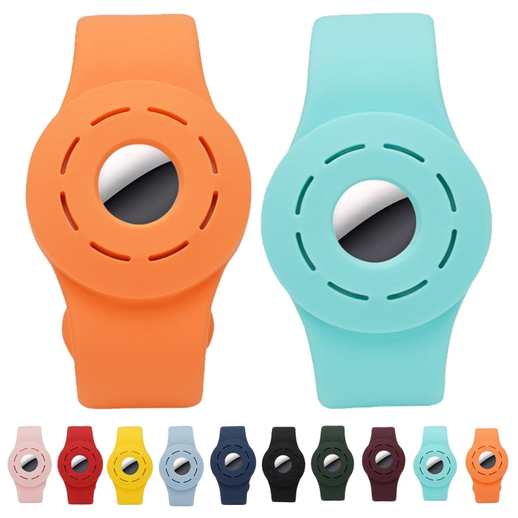 Anti-scratch Shockproof Silicone Bracelet Strap Protective Cover Case For AirTag(Denim Blue) - Other by buy2fix | Online Shopping UK | buy2fix