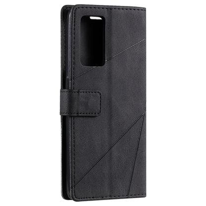 For OPPO Reno6 Pro 5G Skin Feel Splicing Horizontal Flip Leather Case with Holder & Card Slots & Wallet & Photo Frame(Black) by buy2fix