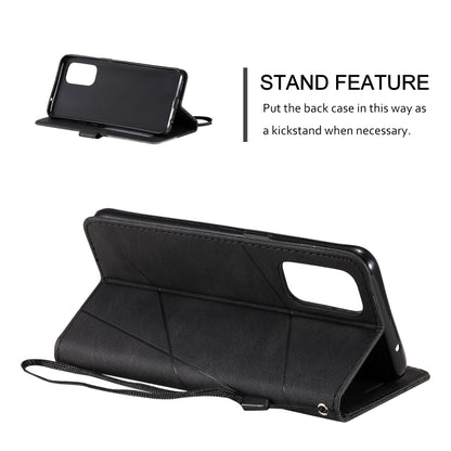 For OPPO Reno6 Pro 5G Skin Feel Splicing Horizontal Flip Leather Case with Holder & Card Slots & Wallet & Photo Frame(Black) by buy2fix