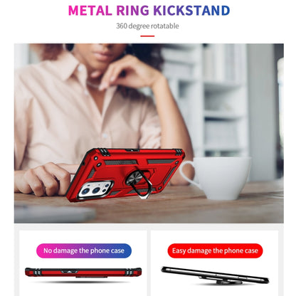 For OnePlus 9 Pro Shockproof TPU + PC Protective Case with 360 Degree Rotating Holder(Red) - OnePlus Cases by buy2fix | Online Shopping UK | buy2fix