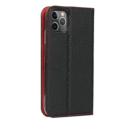 For iPhone 11 Pro Max Litchi Genuine Leather Phone Case (Black) - iPhone 11 Pro Max Cases by buy2fix | Online Shopping UK | buy2fix