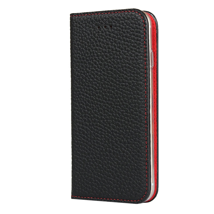 For iPhone SE 2022 / SE 2020 / 8 / 7 Litchi Genuine Leather Phone Case(Black) - iPhone SE 2022 / 2020 / 8 / 7 Cases by buy2fix | Online Shopping UK | buy2fix