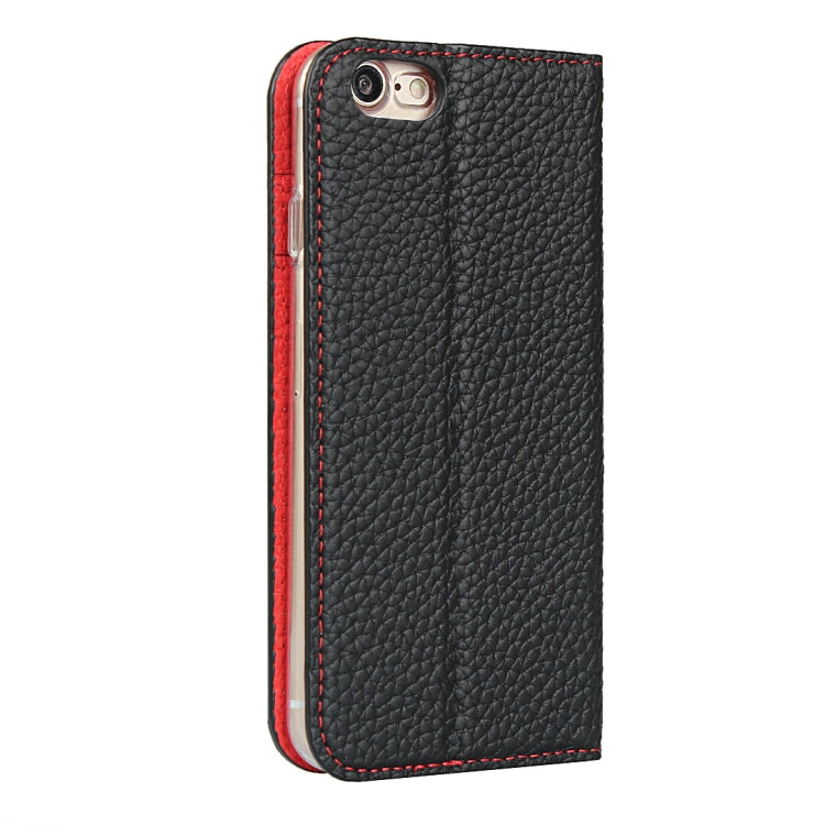 For iPhone SE 2022 / SE 2020 / 8 / 7 Litchi Genuine Leather Phone Case(Black) - iPhone SE 2022 / 2020 / 8 / 7 Cases by buy2fix | Online Shopping UK | buy2fix