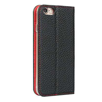 For iPhone SE 2022 / SE 2020 / 8 / 7 Litchi Genuine Leather Phone Case(Black) - iPhone SE 2022 / 2020 / 8 / 7 Cases by buy2fix | Online Shopping UK | buy2fix