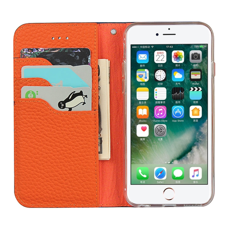 For iPhone SE 2022 / SE 2020 / 8 / 7 Litchi Genuine Leather Phone Case(Black) - iPhone SE 2022 / 2020 / 8 / 7 Cases by buy2fix | Online Shopping UK | buy2fix