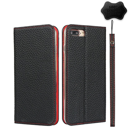 Litchi Genuine Leather Phone Case For iPhone 6 & 6s(Black) - More iPhone Cases by buy2fix | Online Shopping UK | buy2fix
