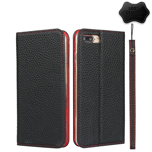 Litchi Genuine Leather Phone Case For iPhone 6 & 6s(Black) - More iPhone Cases by buy2fix | Online Shopping UK | buy2fix