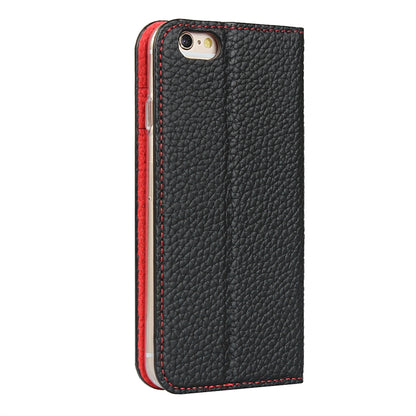 Litchi Genuine Leather Phone Case For iPhone 6 & 6s(Black) - More iPhone Cases by buy2fix | Online Shopping UK | buy2fix