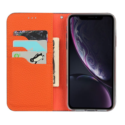 For iPhone XR Litchi Genuine Leather Phone Case(Black) - More iPhone Cases by buy2fix | Online Shopping UK | buy2fix