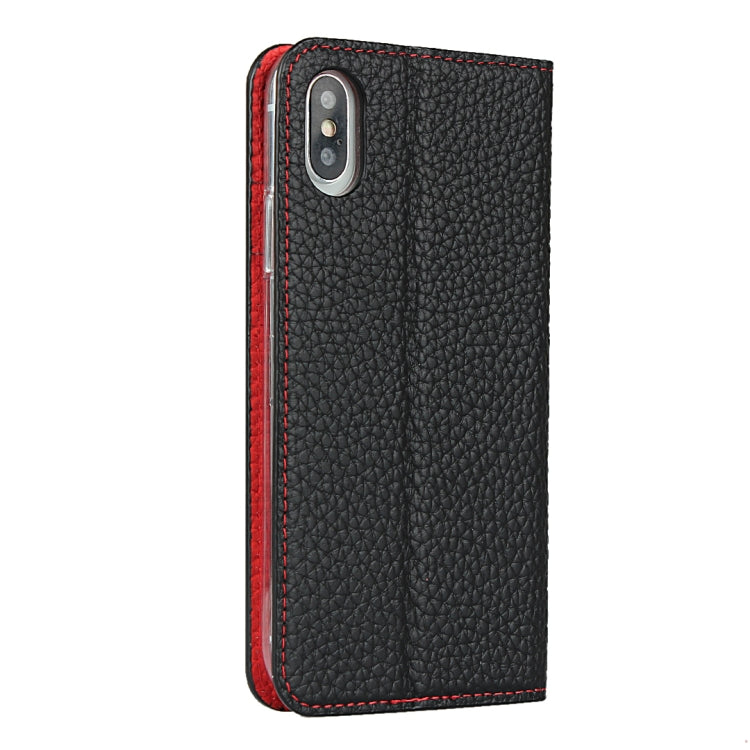 For iPhone XS Max Litchi Genuine Leather Phone Case(Black) - More iPhone Cases by buy2fix | Online Shopping UK | buy2fix