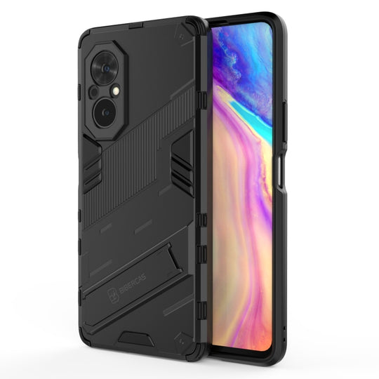 Pour Honor 50 SE / Huawei nova 9 SE Punk Armor 2 en 1 PC + TPU Étui antichoc avec support invisible (Noir)
